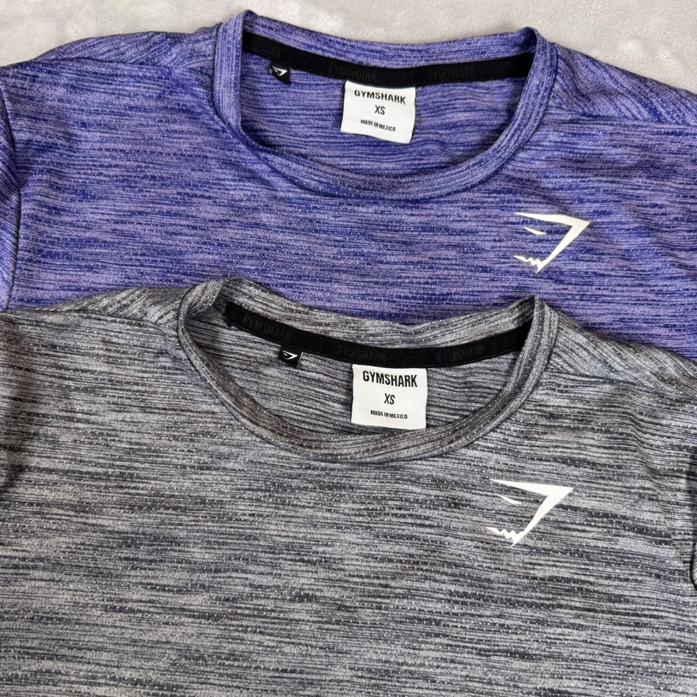 Gymshark Athletic T-Shirt Top Womens XS Purple Black Training Gym Activewear
